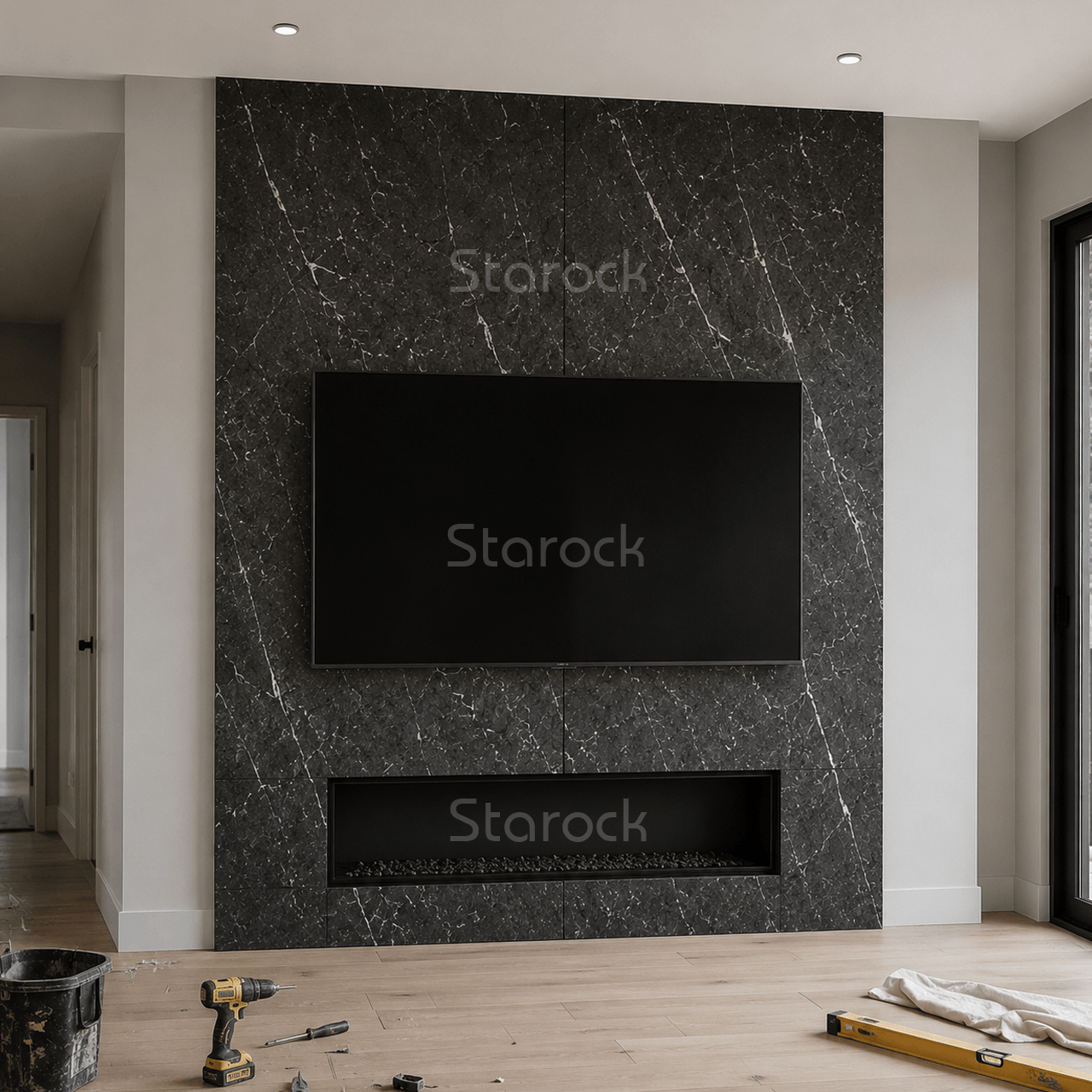 XXL Marble Panels-Calacatta Black