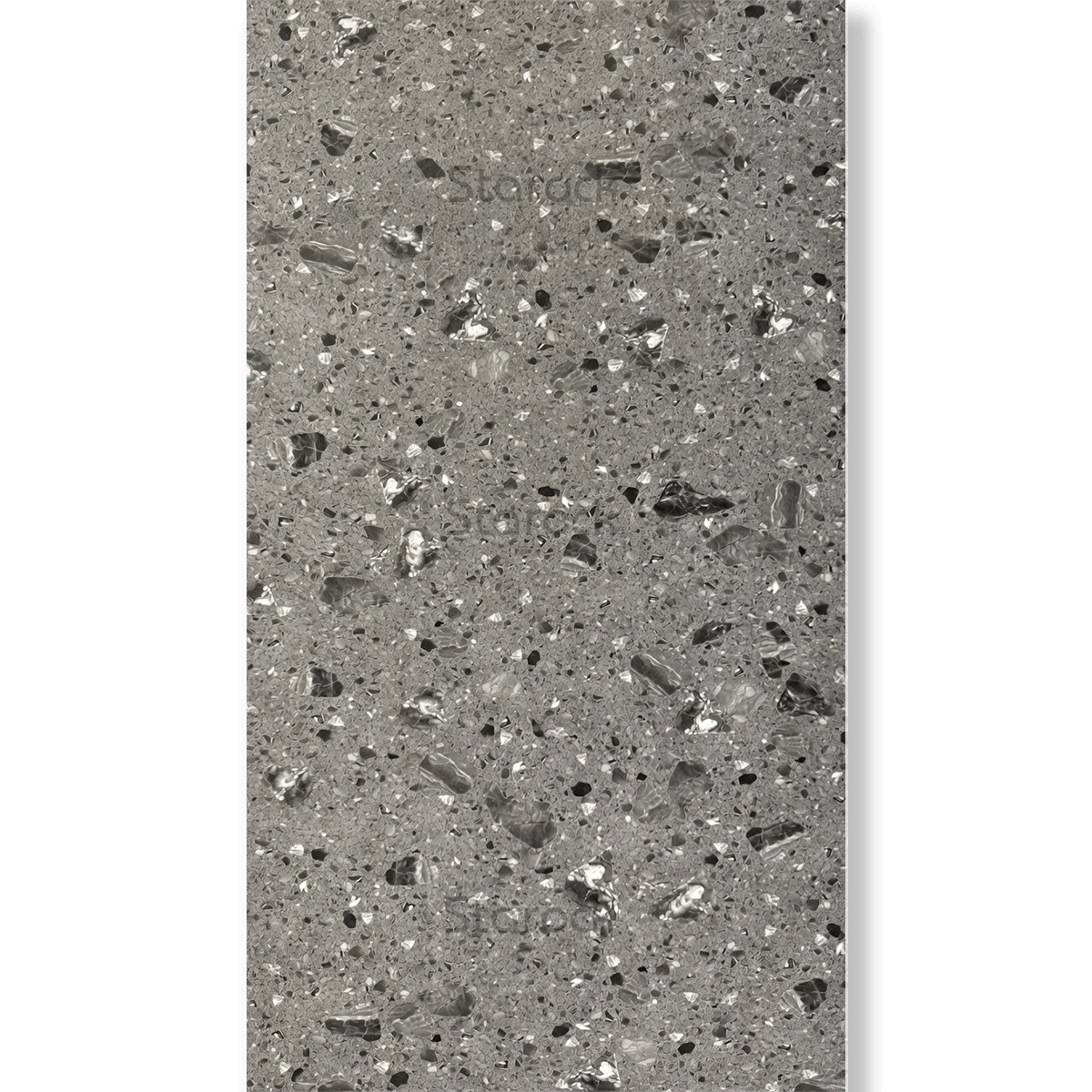 XXL Marble Panels-Charcoal Terrazzo