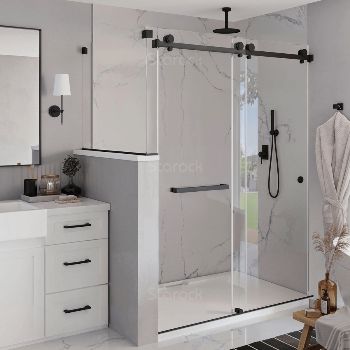 XXL Marble Panels - 5X8 Shower Kit (3 Pieces)