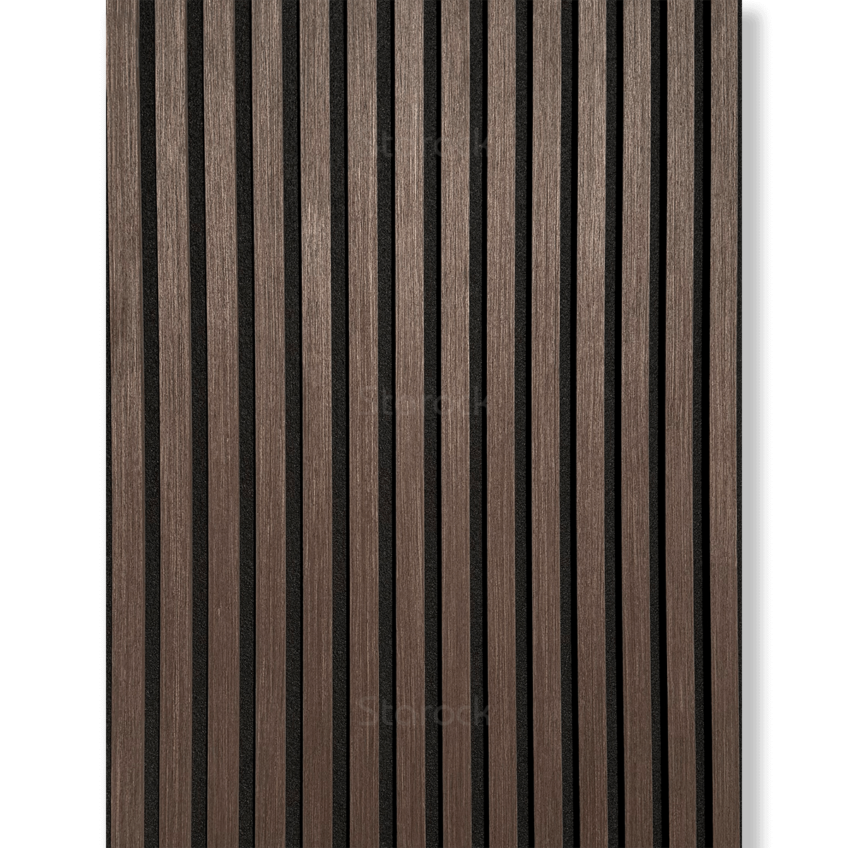 Acoustic Slat Panels-Brown Oak