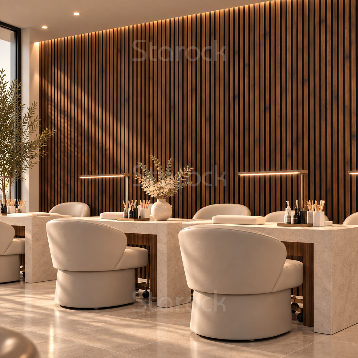 Acoustic Slat Panels-Cedar