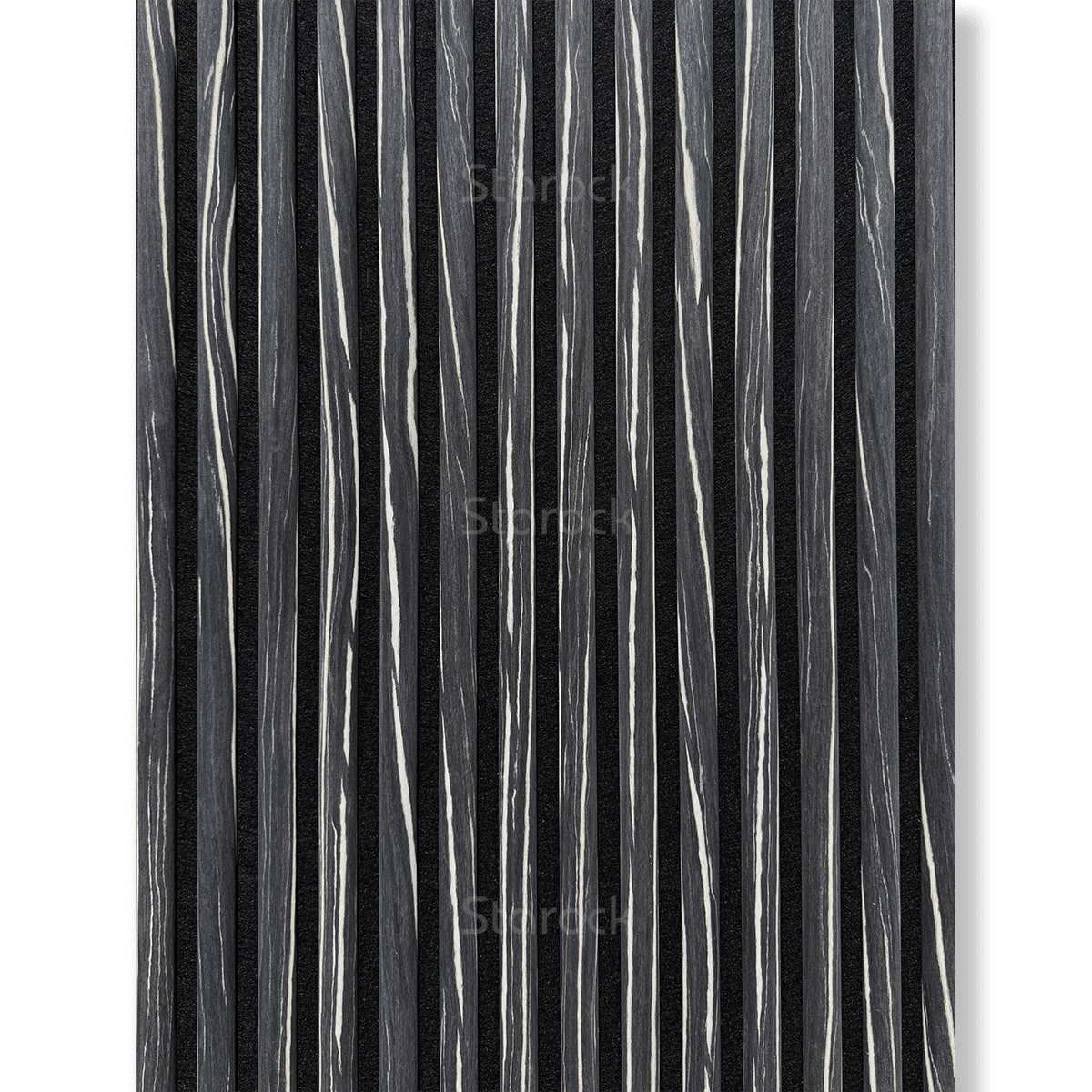 Acoustic Slat Panels-Zebra Wood Round Profile