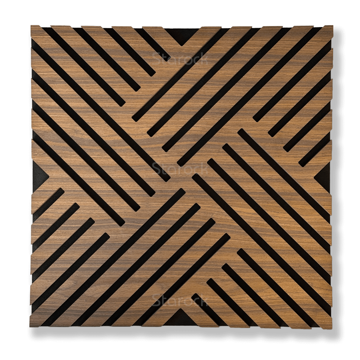 Smoked Walnut Crosswave Acoustic Panel (4PCS)