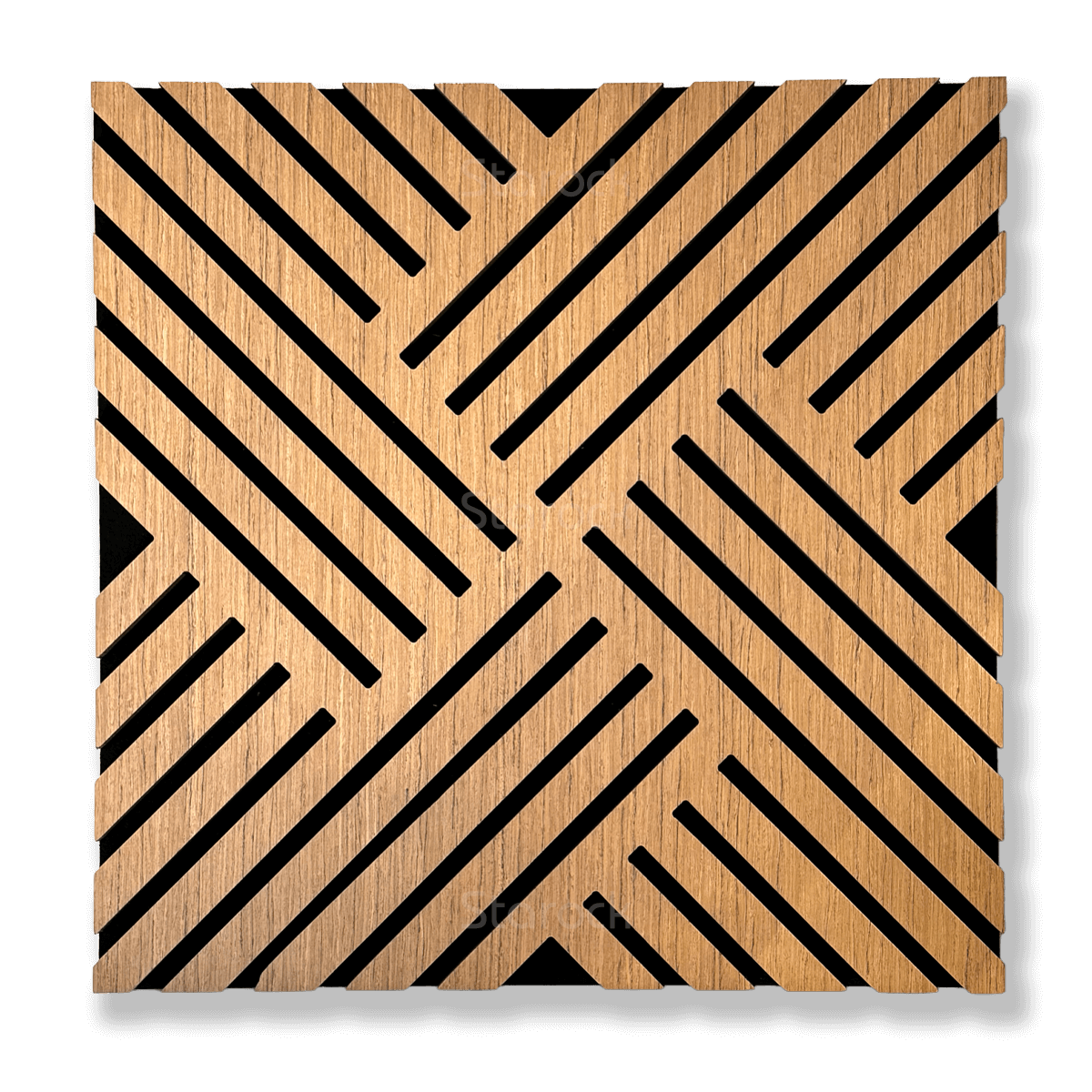 Teak Crosswave Acoustic Panel (4PCS)
