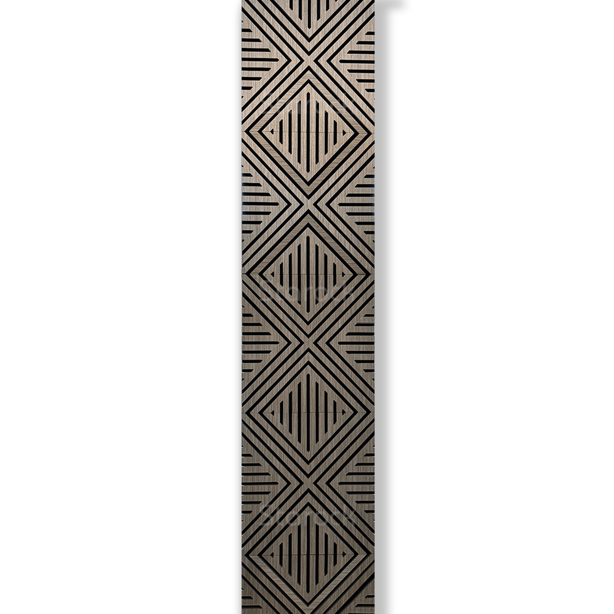 Diagonal Acoustic Slat Panels-Walnut