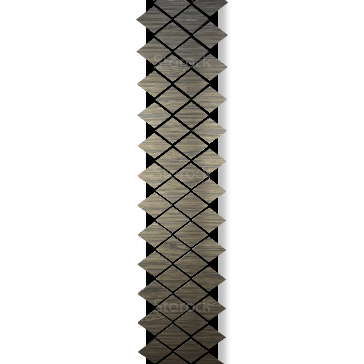 Diamond Acoustic Slat Panels-Smoked Walnut