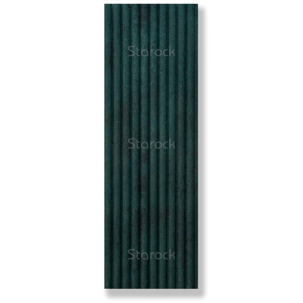 Fluted Slat Tambour 6 Inch - Green Moss