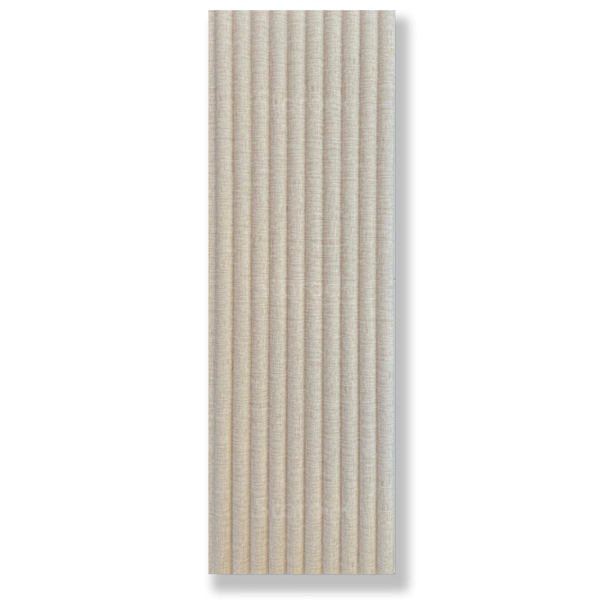 Fluted Slat Tambour 6 Inch - Linen Beige
