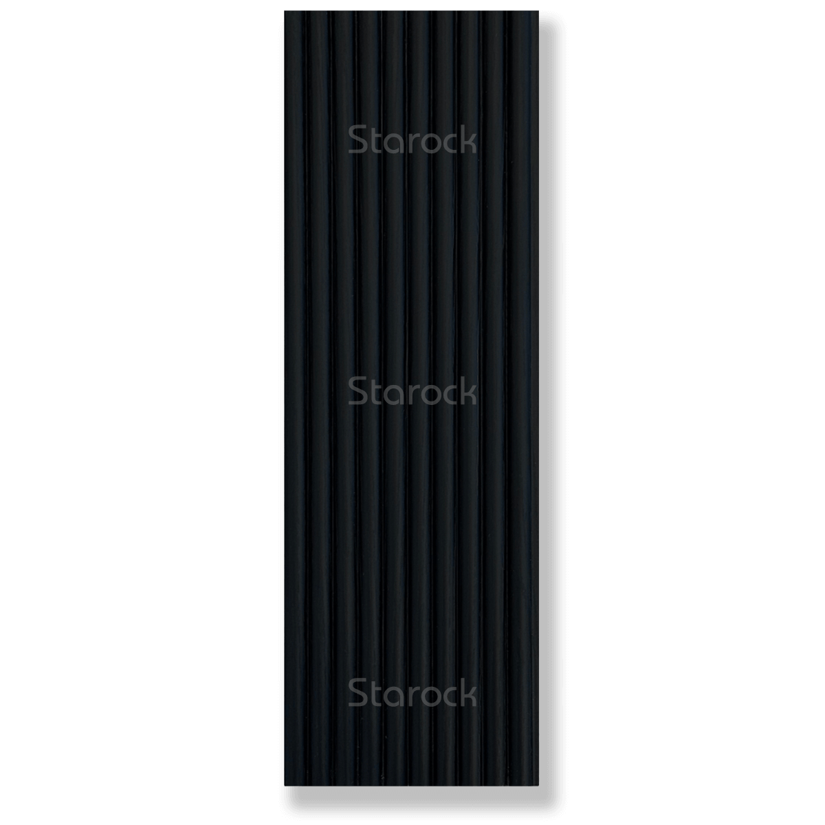 Fluted Slat Tambour 6 Inch - Wood Black