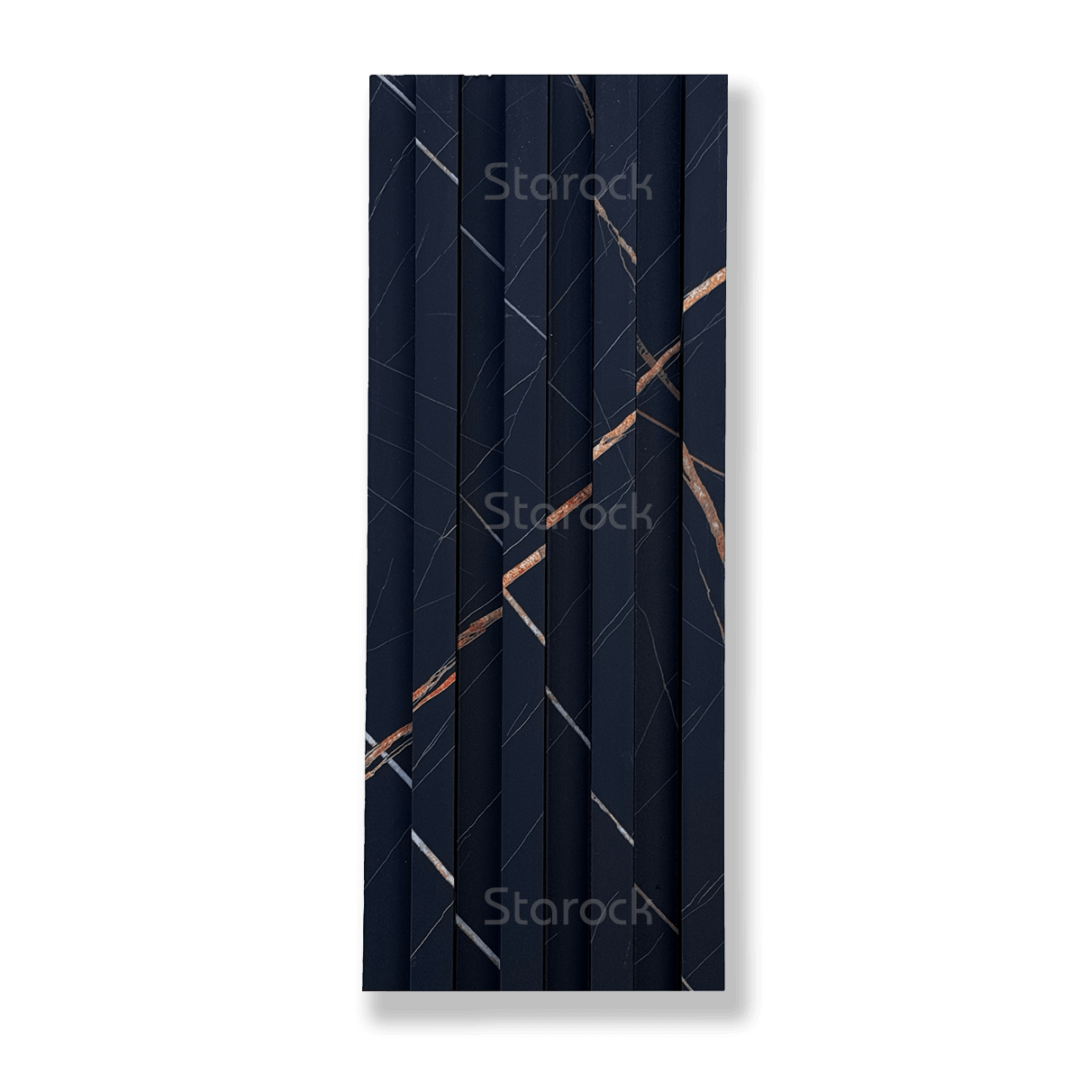 Fluted Slat 6.5 Inch-Lauren Black