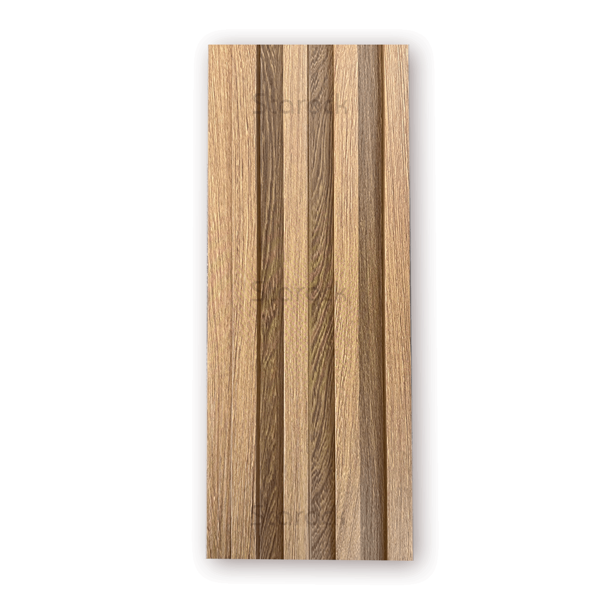 Fluted Slat 6.5 Inch-Natural Teak