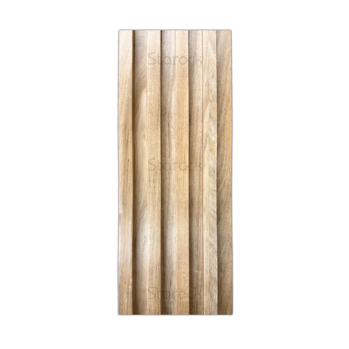 Waterproof Fluted Wall Panel Kit 6.5 Inch-Weathered Oak