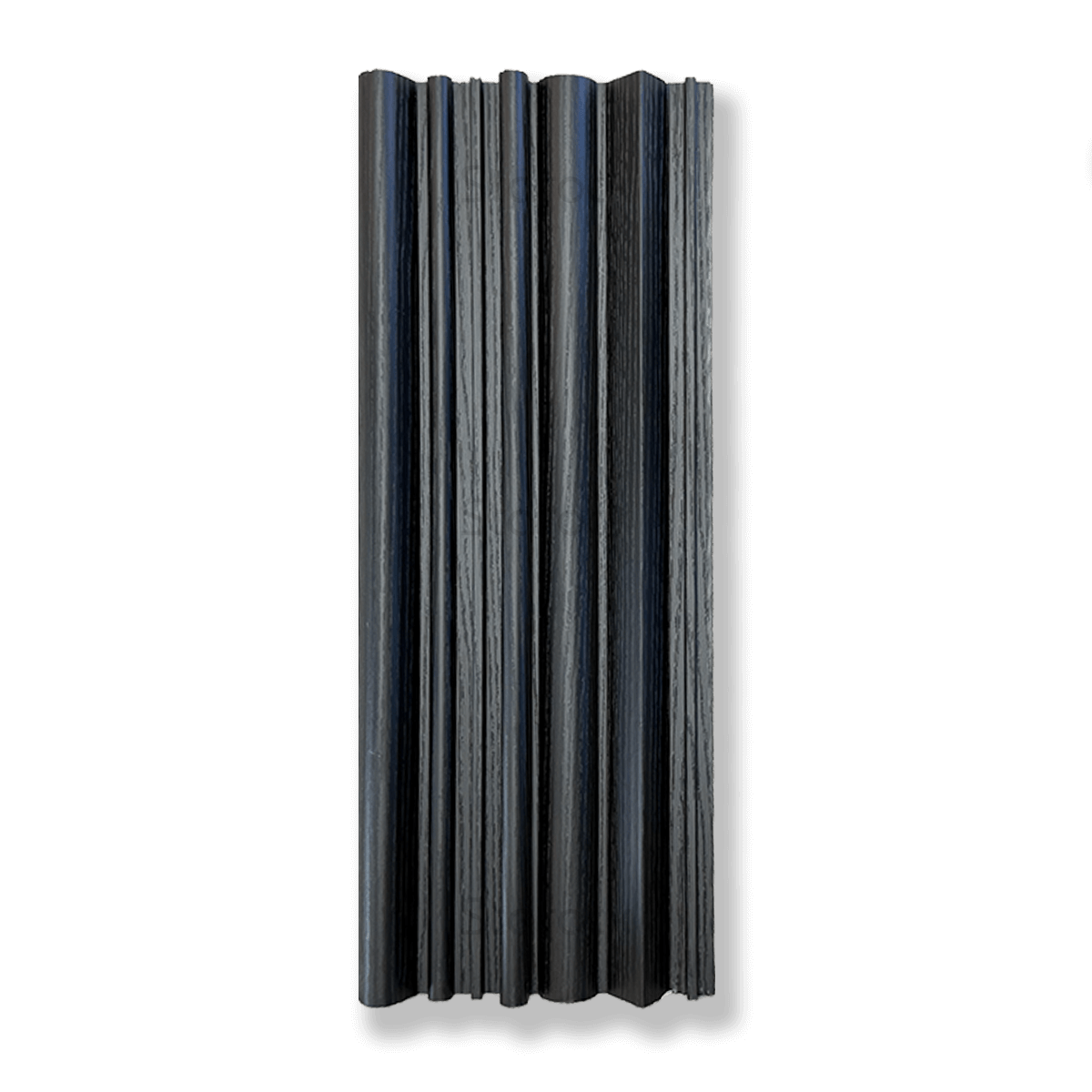 Fluted Mixed Slat 7.5 Inch-Black Wood