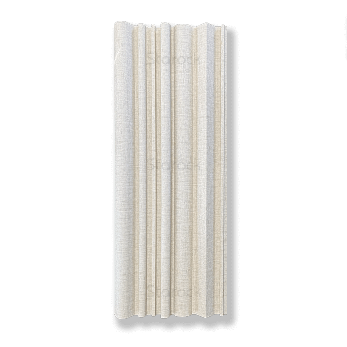 Fluted Mixed Slat 7.5 Inch-Linen Beige