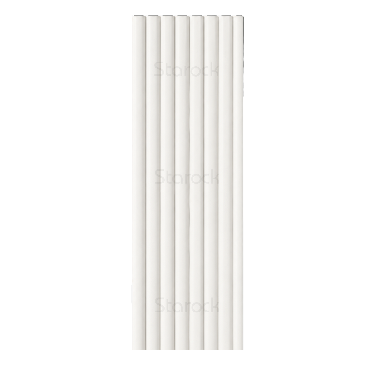 Fluted Slat Tambour 6 Inch - Primed White