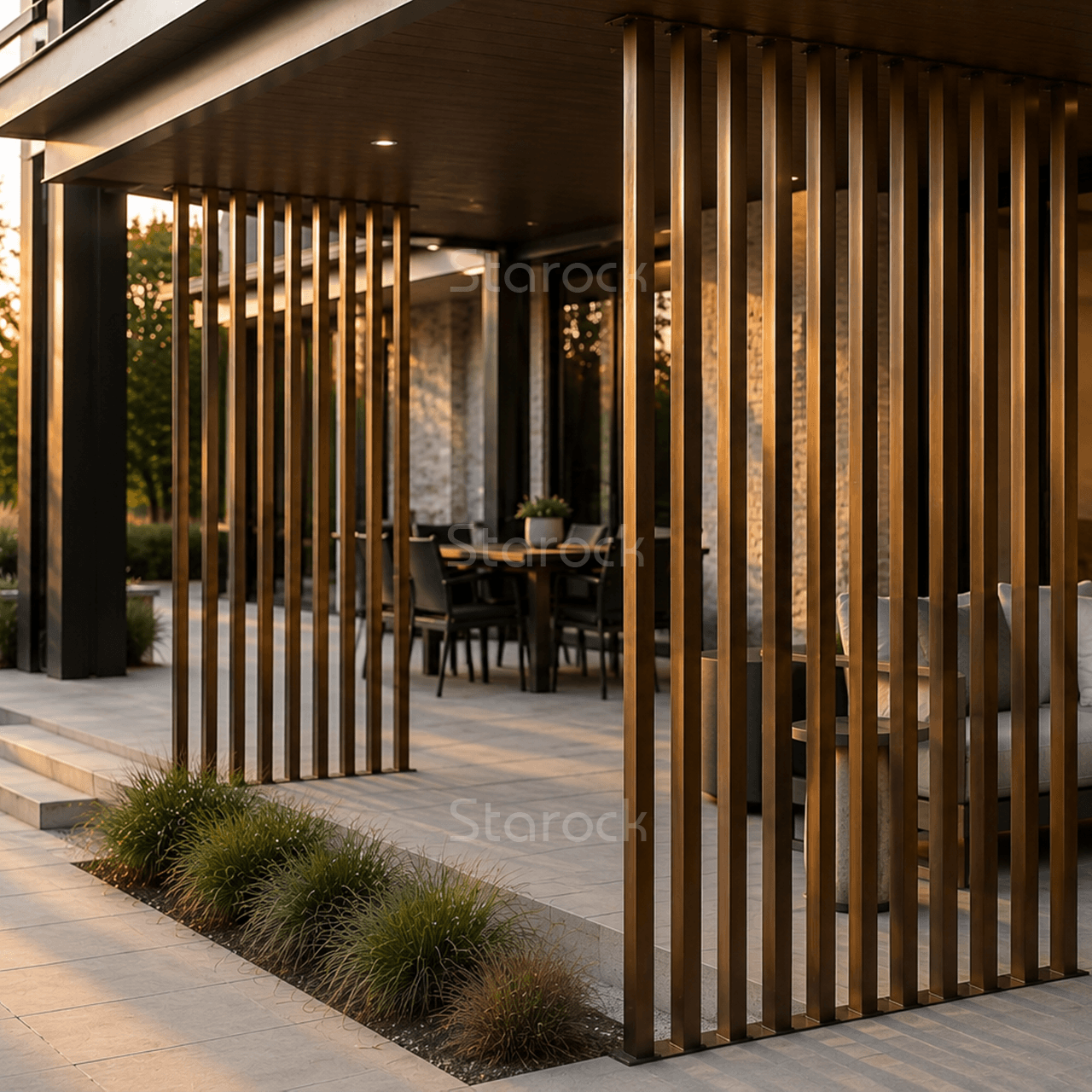 Patio Privacy Divider - OAK 114"