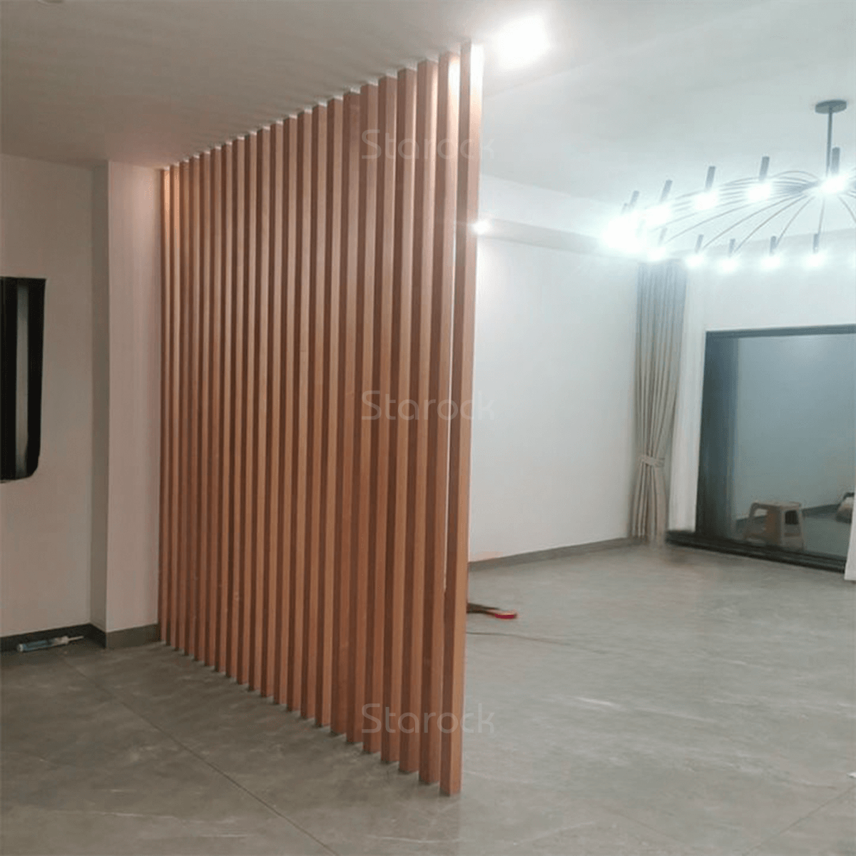 Wood Slat Room Partition Dividers-Natural Walnut – Starock Wall Panels